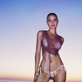 Luna Blaise wears see through bikini exposing nipples